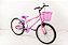Bicicleta Infantil Menina Aro 20 Rosa/violeta - Imagem 2