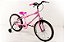 Bicicleta Infantil Menina Aro 20 rosa com rodinha - Imagem 1