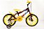 Bicicleta Infantil Masculina Aro 16 Vermelha/amarela com acessórios - Imagem 1