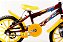 Bicicleta Infantil Masculina Aro 16 Vermelha/amarela com acessórios - Imagem 2