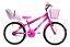 Bicicleta Infantil Menina Aro 20 com acessórios e cadeira de boneca - Imagem 1
