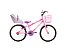 Bicicleta Infantil Menina Aro 20 com acessórios e cadeira de bonecaa - Imagem 1