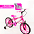 Bicicleta Infantil feminina Aro 16 com acessórios e cadeirinha de boneca - Imagem 8