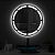 Espelho Decorativo Jateado com LED frontal e Touch Screen Luxo - Imagem 2