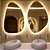 Espelho Orgânico Lapidado Decorativo  Sem Formas Com LED Lançamento - Imagem 1