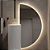 Espelho Meia Lua Com LED e Touch Screen - Imagem 4