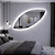 Espelho Decorativo Orgânico Com Led 3 TONS - Imagem 3