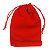 Kit 50 Pçs Saquinho de Veludo Tam. 10x15 Vermelho Com Cordão - Imagem 3