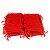 Kit 50 Pçs Saquinho de Veludo Tam. 10x15 Vermelho Com Cordão - Imagem 4