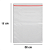 Saco Zip Lock 08x12cm 100 unidades Transparente Zip Lock - Imagem 1
