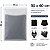 Kit 50 Saco Ziper com Trilho Branco fosco 30x40cm - Imagem 6