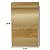 50 Unidades Saco Standup Hermético 16x26 cm Kraft Fecho Zip - Imagem 2