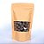 Saco Stand Up Pouch 12x20 Kraft com Zip Lock 50 unidades. - Imagem 1