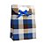 Kit com 12 Sacolas de Papel Kraft Estampa Xadrez 30x24x11cm - Imagem 5