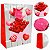 Kit 12 sacolas de Papel Sortidas Plástificadas tema romantico 23x18x8cm - Imagem 2