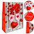 Kit 12 sacolas de Papel Sortidas Plástificadas tema romantico 23x18x8cm - Imagem 5