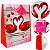 Kit 12 sacolas de Papel Sortidas Plástificadas tema romantico 23x18x8cm - Imagem 4
