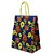 Kit 10 Sacola Kraft Para Presente Chita Flores 21,5x17,5x8,5 - Imagem 1