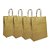 Kit com 10 Sacolas Kraft para Presente 25,5x20 cm Cor Ouro - Imagem 1