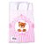 kit 10 Sacola Kraft de Presente Urso Rosa 21,5x17,5x8,5 cm - Imagem 1