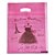 Kit 100 unidades Sacola 30x40 Vestido Rosa Gramatura 0,35 - Imagem 3