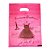 Kit 100 unidades Sacola 30x40 Vestido Rosa Gramatura 0,35 - Imagem 1