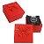 Kit 6 Caixa para Relógio 9x9cm liso com laço - Imagem 2