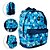 Mochila de Costas Sexy Machine em Poliester Floral Azul Floral - Imagem 1