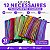12 Pçs Necessaire acessórios e objetos pessoais Tam 23x12 cm Mix Cores - Imagem 1