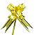 100 Peças Laço Fácil com Fio Dourado Tam 15mmx27cm Várias cores - Imagem 2