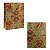 Kit 12 Sacolas de Presente Kraft Floral Sortidas 14x11x5cm - Imagem 3