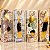 Kit 12 Sacolas para Vinho Premium Dourada 12x36x9cm - Imagem 1
