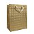 Kit 12 Sacolas de papel de Luxo Quadriculada 26x32x10cm - Imagem 3