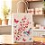 Kit 12 Sacolas de Papel para Presente tema Floral 19x9x26cm - Imagem 2