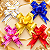 kit 200 Laços fácil com fio Dourado 12mm x 23cm sortido - Imagem 1