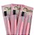 3 Kits De 2 Pincéis de Maquiagem Escovinha Pente Para Sobrancelha e Pincel Rosa - Imagem 5