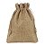Kit com 10 Saquinhos de Juta 10x15 cm Cor Dourado com Cordão para Fechamento - Imagem 2