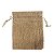 Kit com 10 Saquinhos de Juta 8x10 cm Cor Dourado com Cordão para Fechamento - Imagem 3