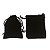 Kit 50 pçs Saquinho de Veludo Preto Para Joias Tam. 7x9 cm - Imagem 1