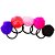 Elástico Para cabelo com PomPom 12 Unidades 5 Cores - Imagem 2