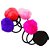 Elástico Para cabelo com PomPom 12 Unidades 5 Cores - Imagem 3