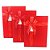 Caixa Para Presente Decorada Vermelha Kit 3Peças Laço com Bolinhas - Imagem 3