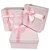 Kit com 3 Caixas De Presente Cor Rosa Resistentes 3 Medidas - Imagem 2
