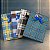 Kit 12 Sacolas de Papel Kraft Xadrez com Laço 16x12x6cm - Imagem 1
