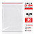 Saco Zip Lock 14x20 cm 100 unidades Transparente - Imagem 1