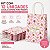 12 Sacolas de Papel Para Presente 15x8x21cm Com Alça Rosa - Imagem 3