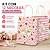 12 Sacolas de Papel Para Presente 15x8x21cm Com Alça Rosa - Imagem 2