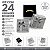 Kit 24 Caixinha De Presente para Anel 4x4 cm Prata - Imagem 2