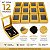Kit com 12 Caixinhas para Conjunto com Visor 7x9 cm Dourado - Imagem 2