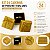 Kit 24 Caixinha De Presente para Anel Tamanho 4x4 Dourado - Imagem 2